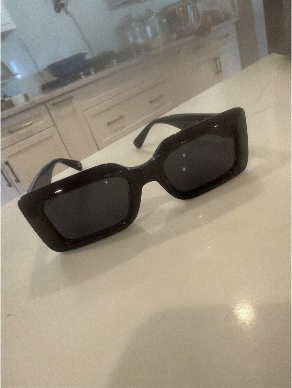 Aire Parallax Black Modern Sunglasses $70